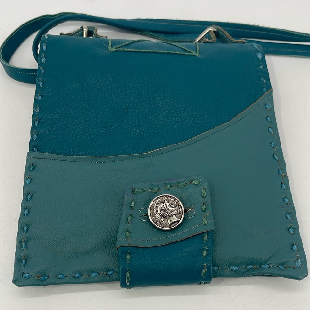 Handcrafted Leather Writing/Sketch Pad With Paper And Crossbody Strap